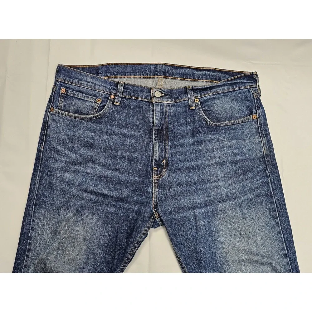 Levi's 505 Regular‎ Fit Men Mid Rise Straight Blue Jeans Size 38x30 Denim